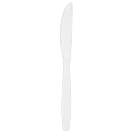 Touch Of Color Clear Plastic Knives, 7.5", 600PK 010571B